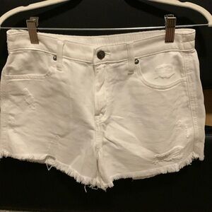 AERIE White Cotton Shorts Size Small